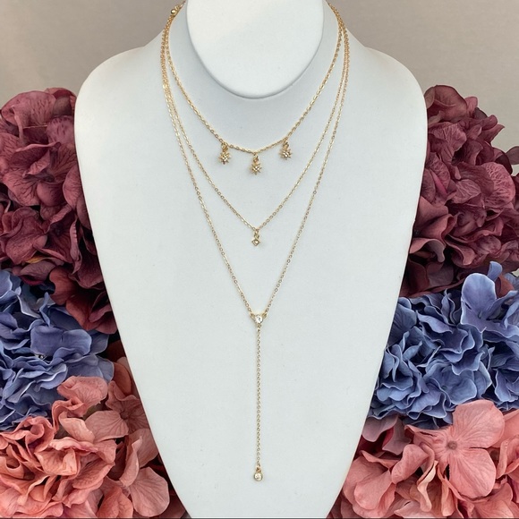 Boho Multilayer Star, Sun, Crystal Necklace - Picture 7 of 16